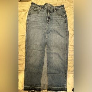 Express Long Jean Skirt